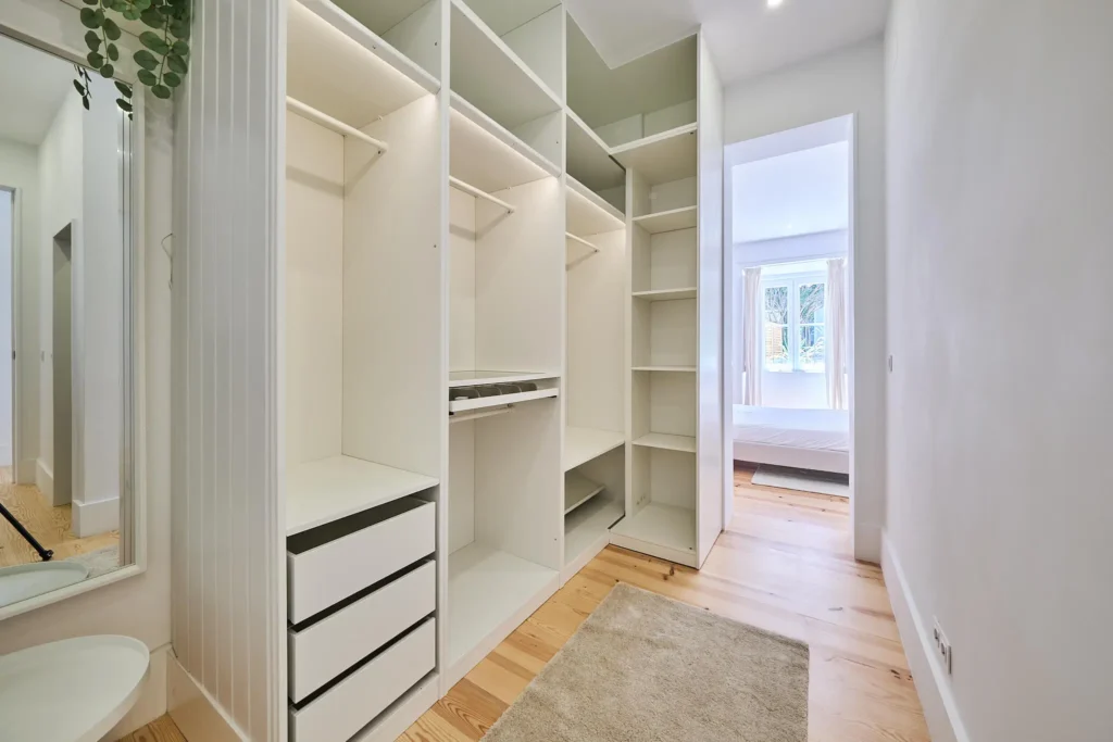 Spacious closet area in luxury property for sale in Lisbon